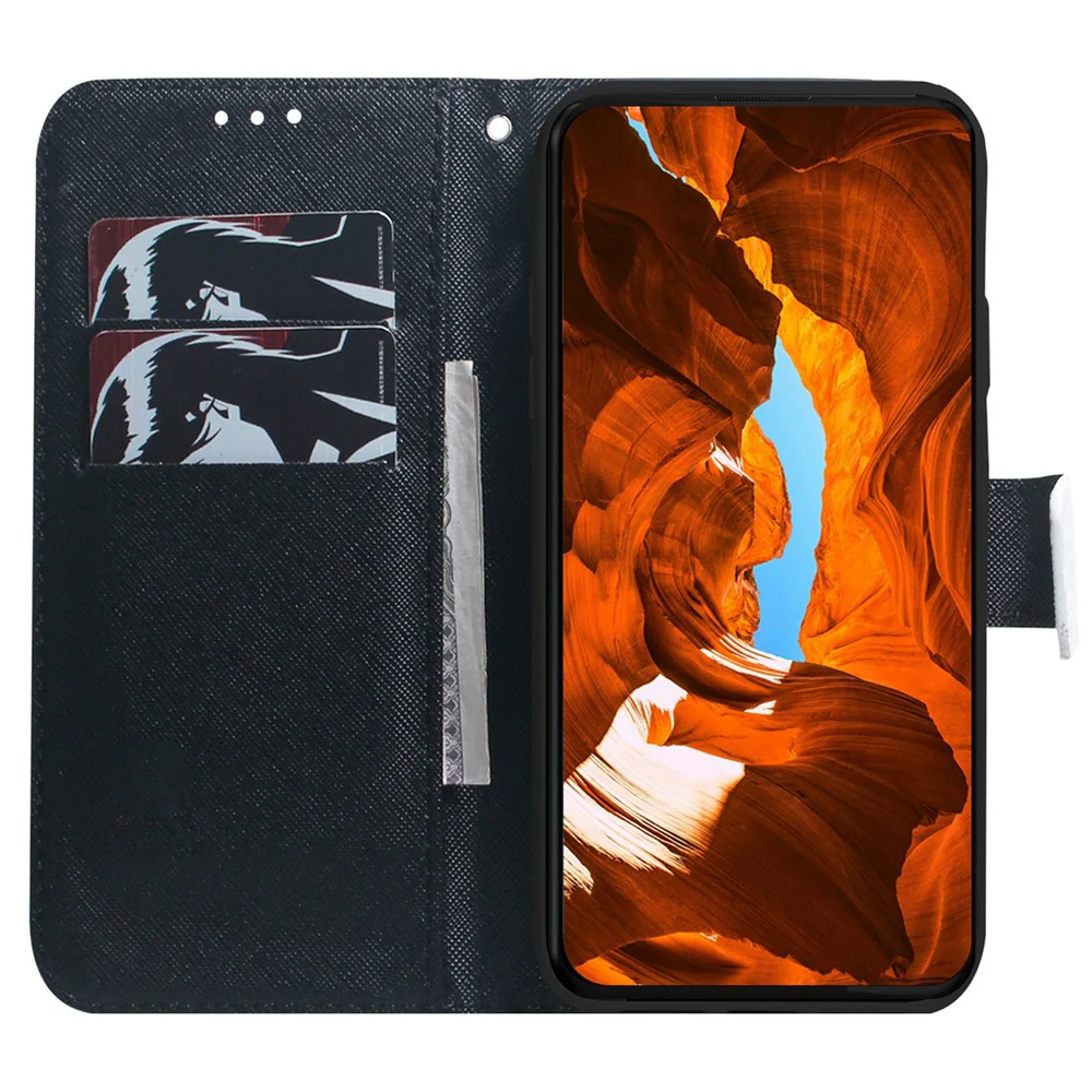 For iPhone 17 Pro Max Wallet Case Pattern Print Leather Phone Cover - Panda - Image 2