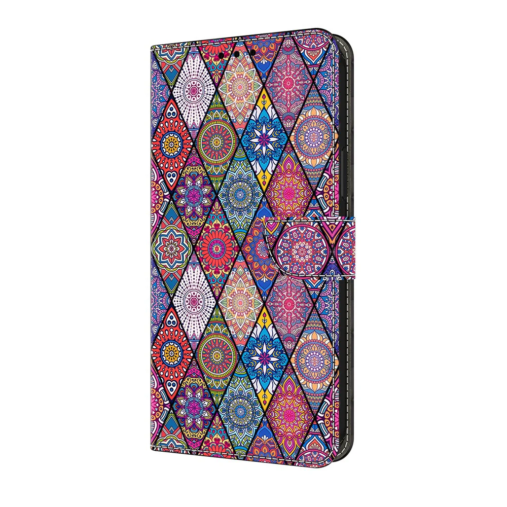 For iPhone 17 Pro Max Wallet Case Pattern Printing PU Leather Flip Stand Phone Cover - Red Leather - Image 5