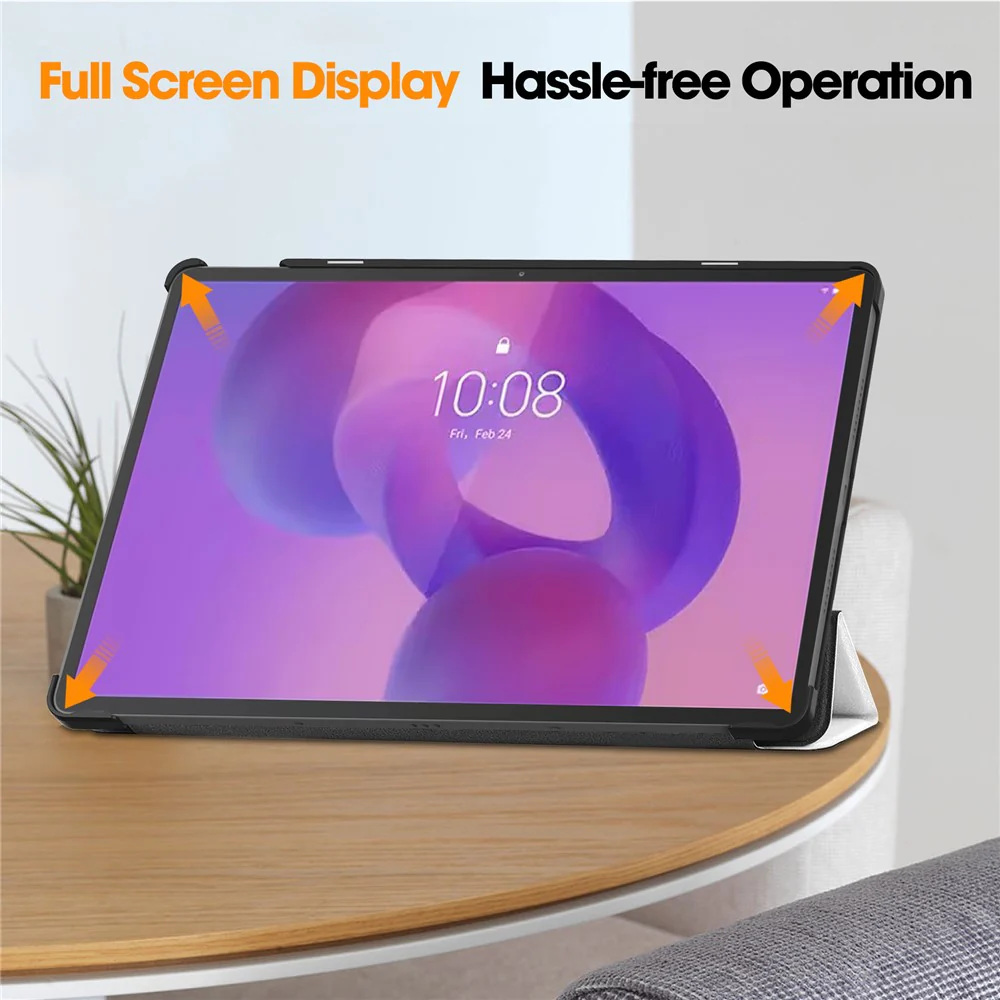 For Lenovo Idea Tab Pro Case Pattern Print Leather Stand Tablet Cover - Cat - Image 6