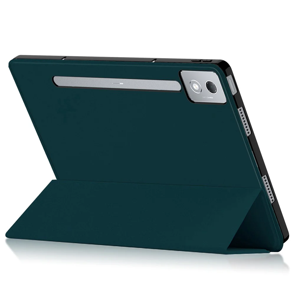 For Lenovo Idea Tab Pro / Xiaoxin Pad Pro 12.7 (2025) Case PU Leather TPU Back Trifold Stand Tablet Cover - Green - Image 4
