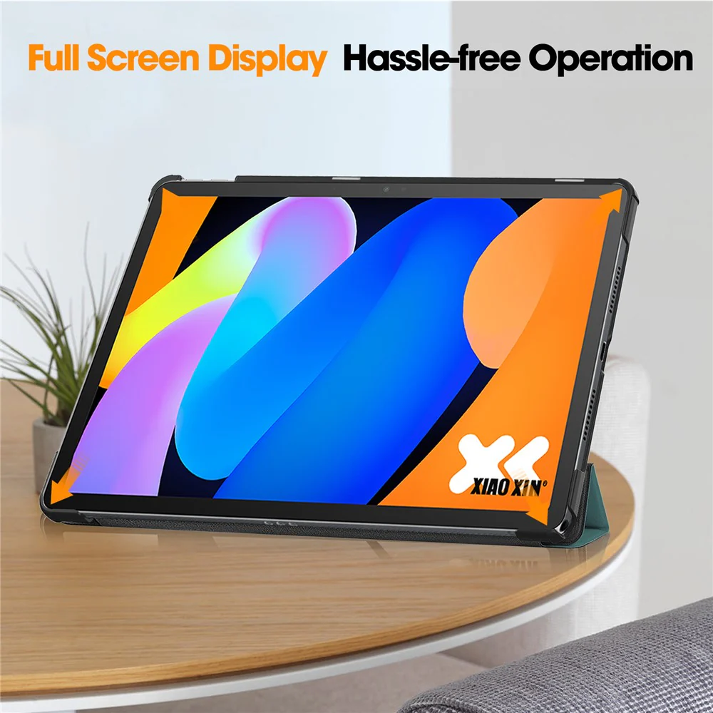 For Lenovo Idea Tab (TB336ZU / TB336FU) / Xiaoxin Pad 11 2025 Case Anti-Drop Leather Stand Tablet Cover - Blackish Green - Image 5