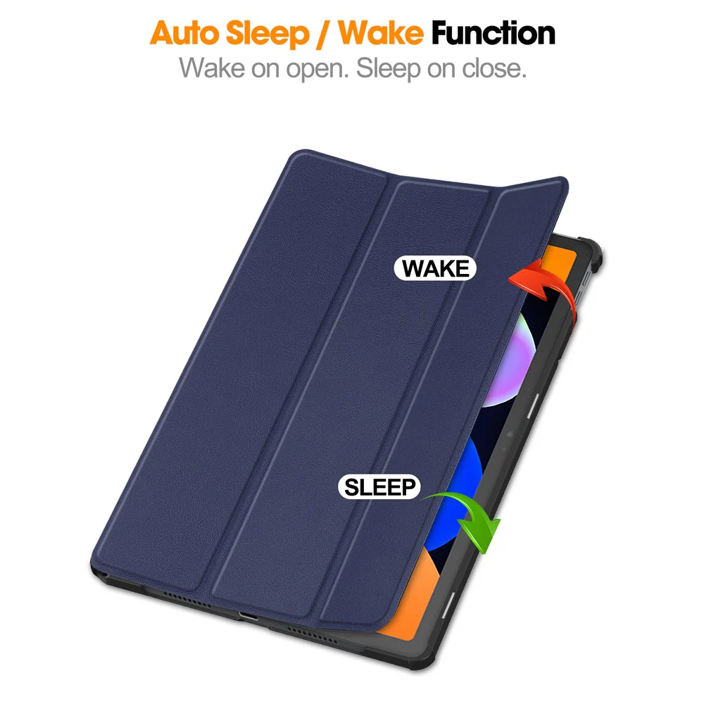 For Lenovo Idea Tab (TB336ZU / TB336FU) / Xiaoxin Pad 11 2025 Case Anti-Drop Leather Stand Tablet Cover - Blue - Image 3