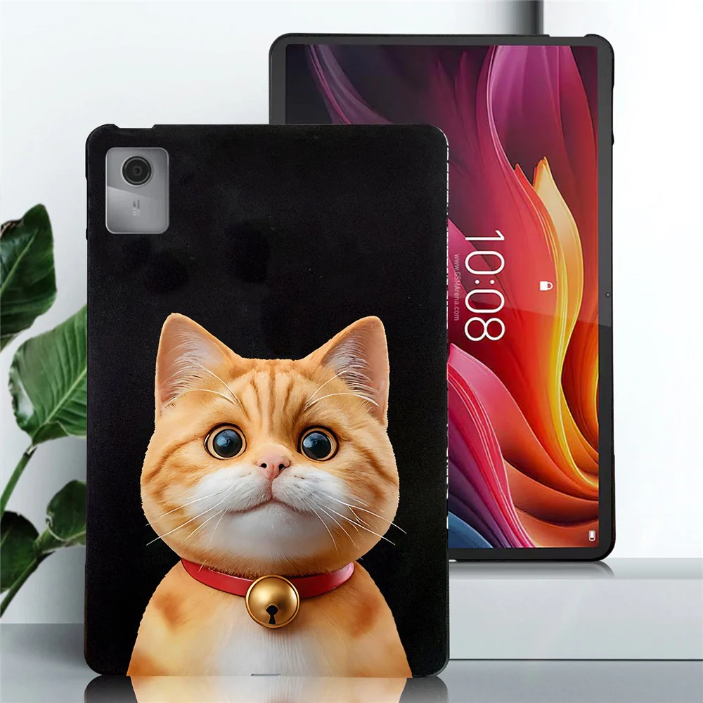 For Lenovo Idea Tab (TB336ZU / TB336FU) / Xiaoxin Pad 11 2025 Case Pattern Printing Slim TPU Tablet Protective Cover - Shorthair Cat - Image 2