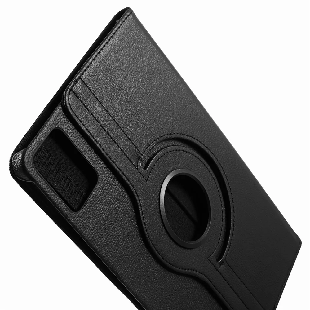 For Lenovo Idea Tab TB336ZU, TB336FU / Xiaoxin Pad 11 2025 Case Rotating Stand PU Leather + PC Tablet Cover with Elastic Band - Black - Image 7