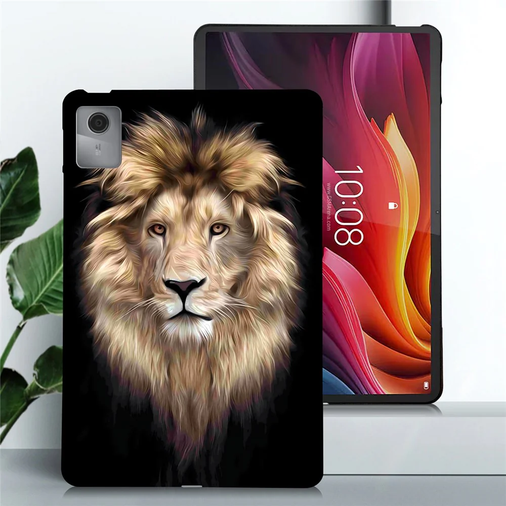 For Lenovo Idea Tab (TB336ZU / TB336FU) / Xiaoxin Pad 11 2025 TPU Case Pattern Printing Slim Tablet Protective Cover - Lion - Image 2