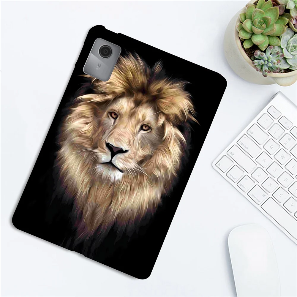 For Lenovo Idea Tab (TB336ZU / TB336FU) / Xiaoxin Pad 11 2025 TPU Case Pattern Printing Slim Tablet Protective Cover - Lion - Image 3