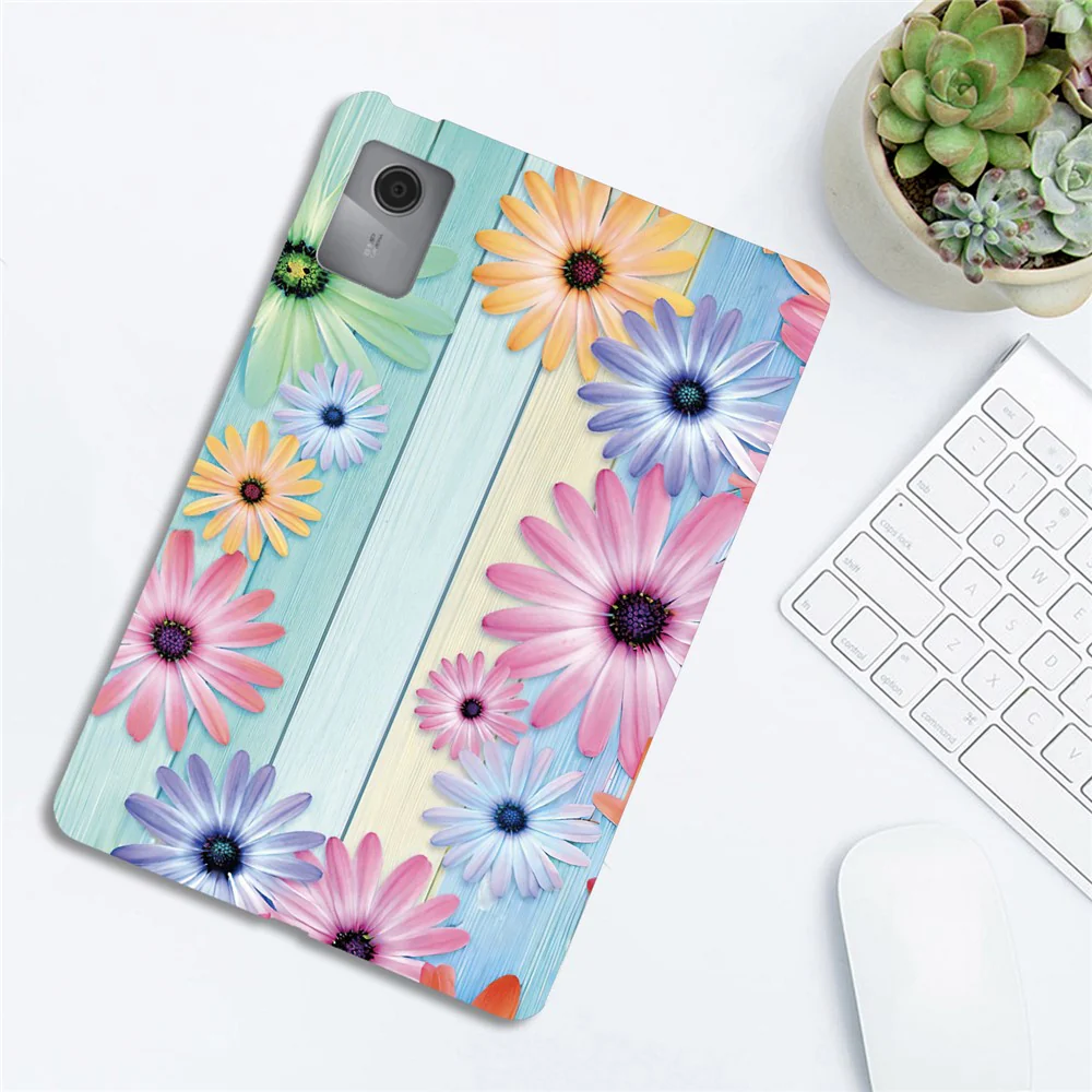 For Lenovo Idea Tab / Xiaoxin Pad 11 2025 Case Pattern Printing Slim Soft TPU Tablet Cover - Sunflower - Image 4