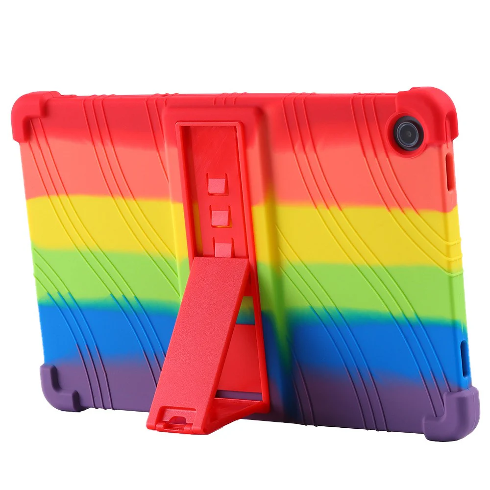 For Lenovo K10 Pro TB226XC / TB-223FC Anti-Slip Silicone Tablet Case Kickstand Shockproof Protective Cover - Multi-color - Image 4