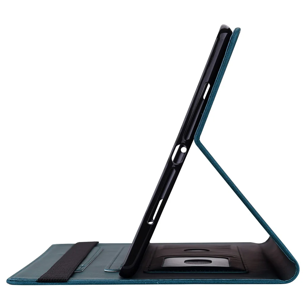 For Lenovo Legion Y700 (2023) / Tab Gen 2 Case PU Leather Imprinted Card Holder Stand Tablet Cover - Dark Blue - Image 7