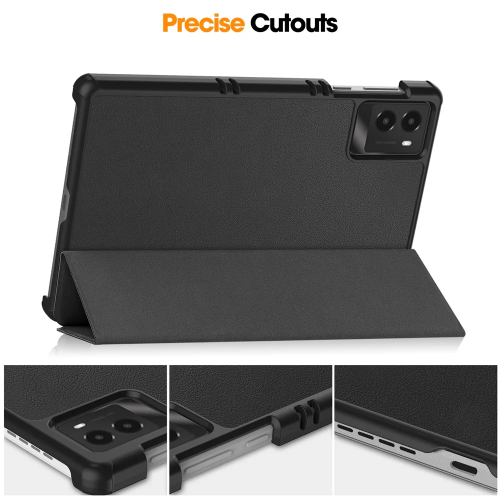 For Lenovo Legion Y700 (2025) Case Anti-Drop Leather Stand Tablet Cover - Black - Image 5
