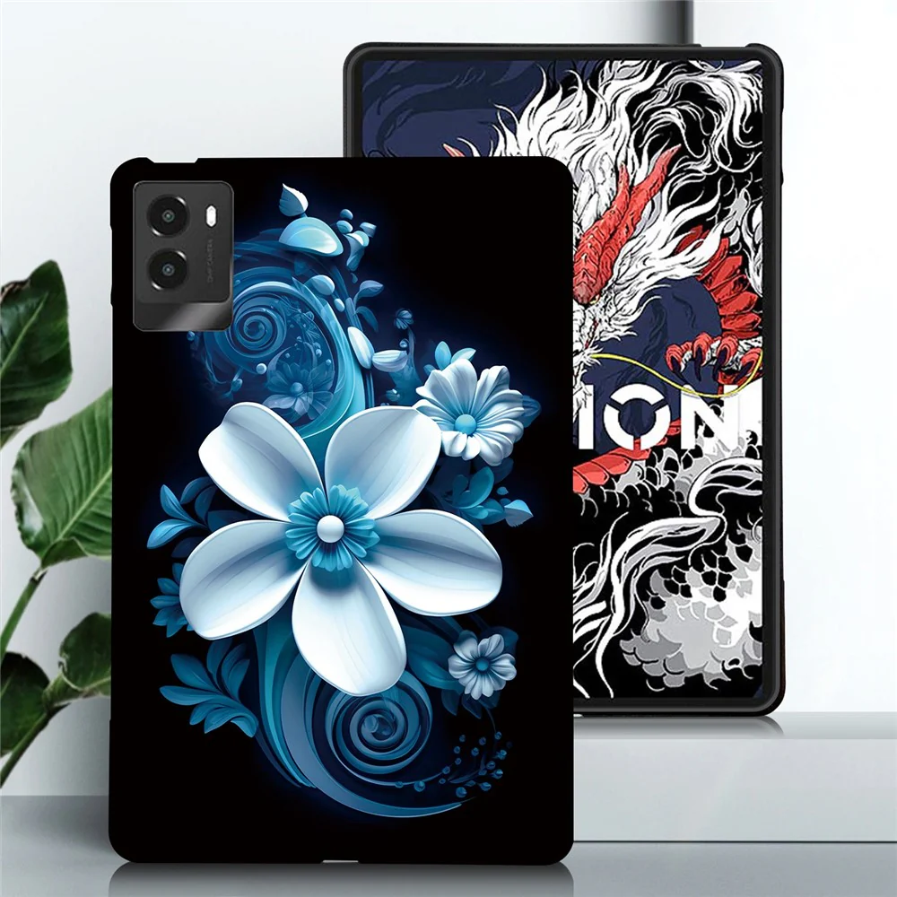 For Lenovo Legion Y700 (2025) Case Pattern Printing Slim Soft TPU Tablet Cover - Black Orchid - Image 2