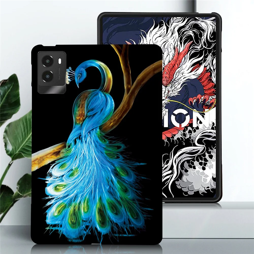 For Lenovo Legion Y700 (2025) Case Pattern Printing Slim Soft TPU Tablet Cover - Peacock - Image 2