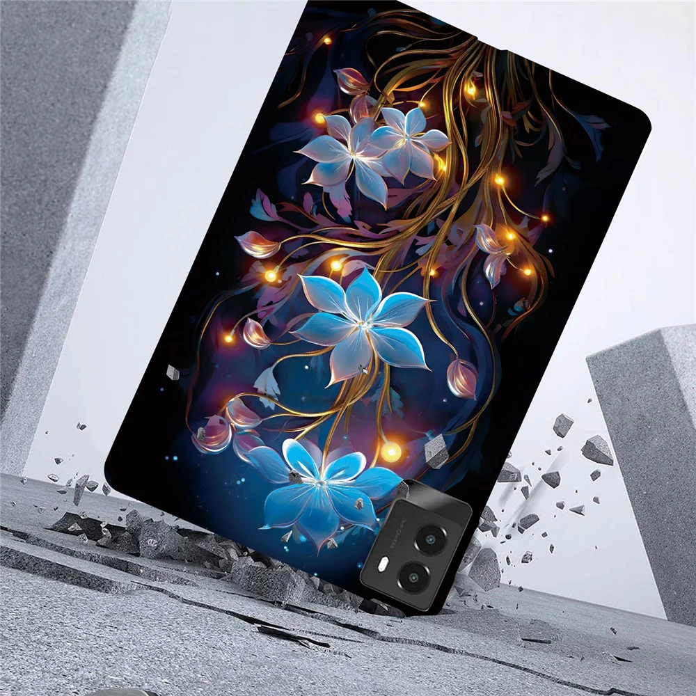 For Lenovo Legion Y700 (2025) Case Pattern Printing Slim Soft TPU Tablet Cover - Small Lantern Flower - Image 3