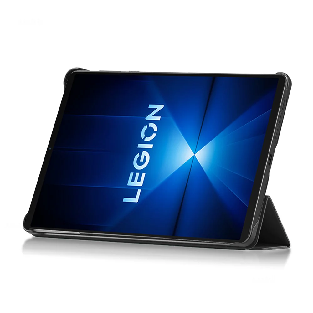 For Lenovo Legion Y700 (2025) Case Stand PU Leather Magnetic Detachable Tablet Cover - Black - Image 3