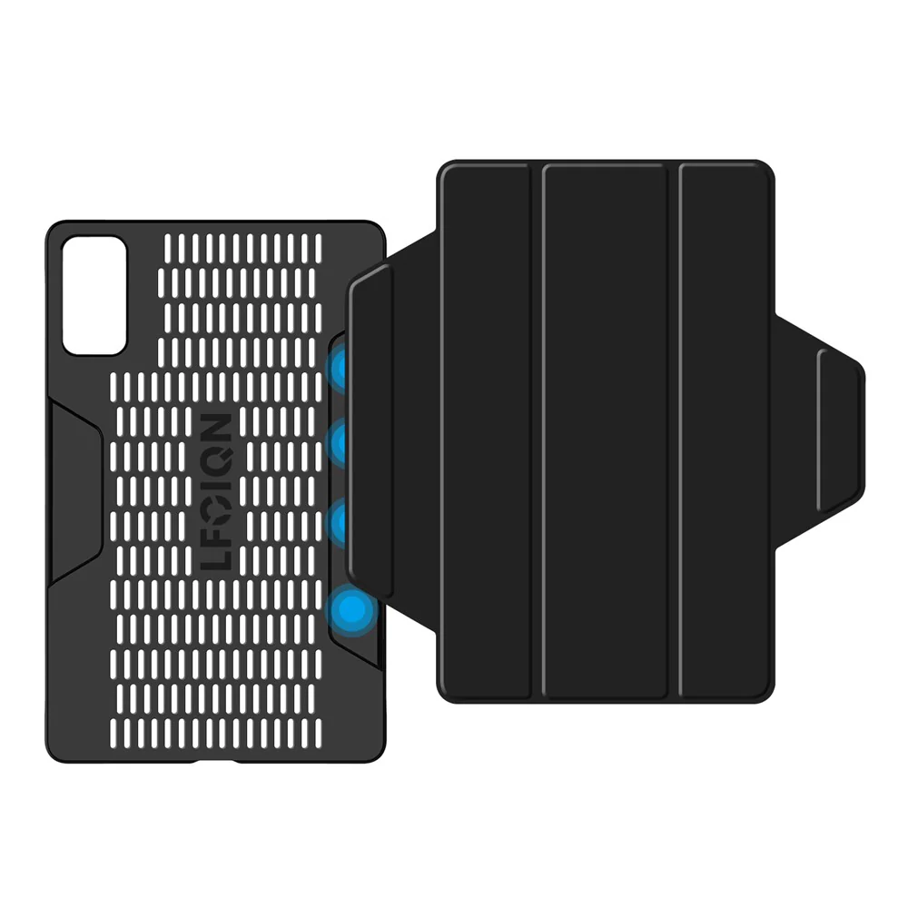 For Lenovo Legion Y700 (2025) Case Stand PU Leather Magnetic Detachable Tablet Cover - Black - Image 5