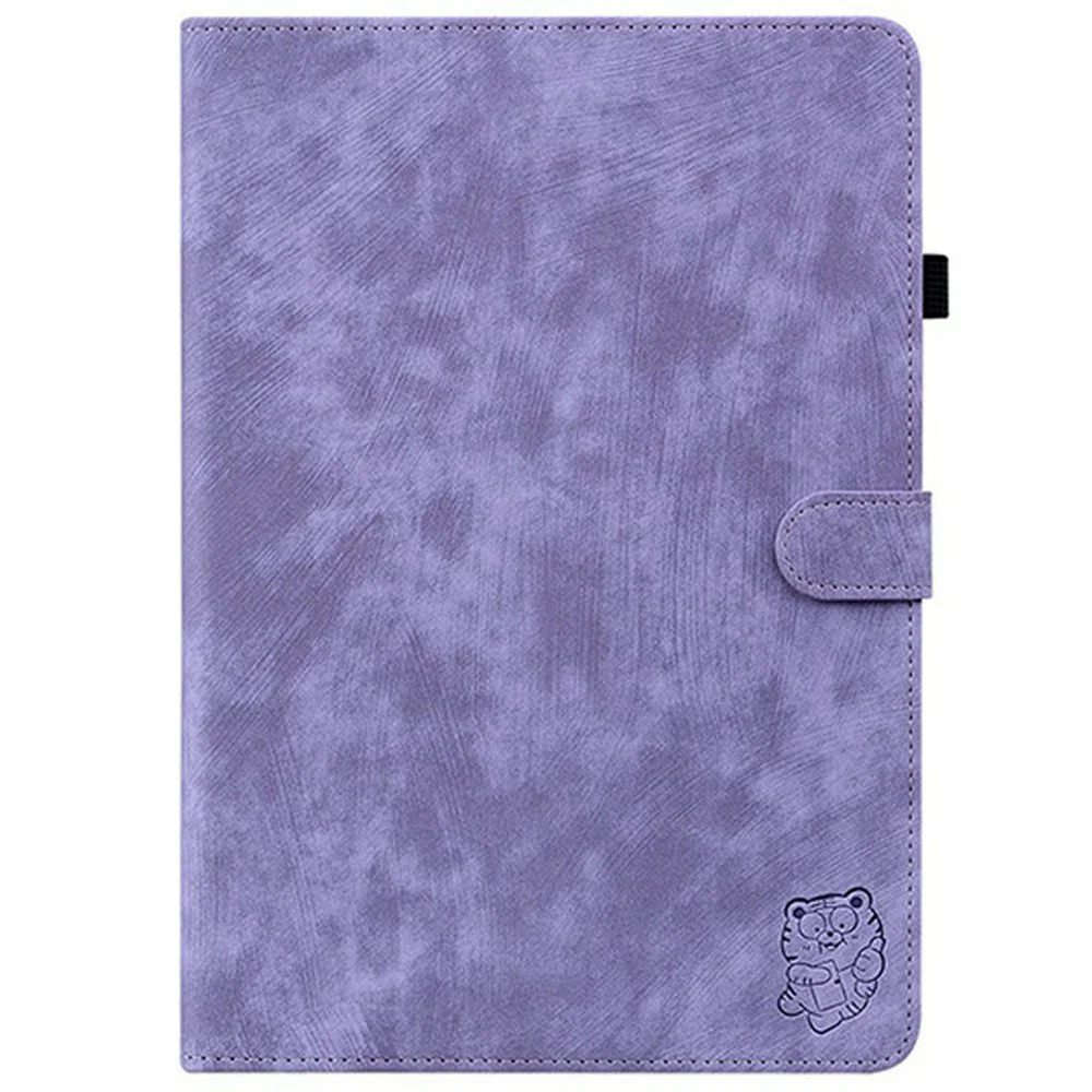 For Lenovo Legion Y700 (2025) Cases Tiger Imprint Anti-Scratch PU Leather Tablet Cover - Purple - Image 5