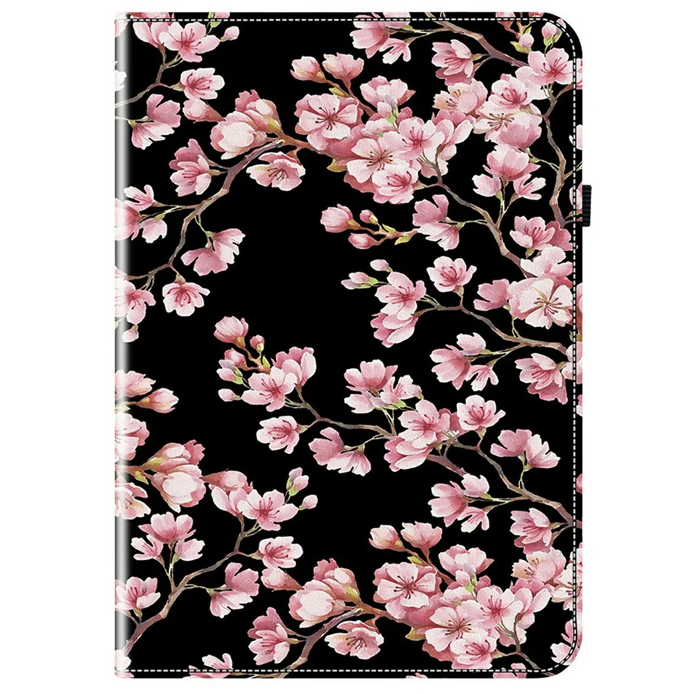 For Lenovo Legion Y700 (2025) Leather Case Pattern Printed Stand Tablet Cover with Card Slots - Plum Blossom - Image 5