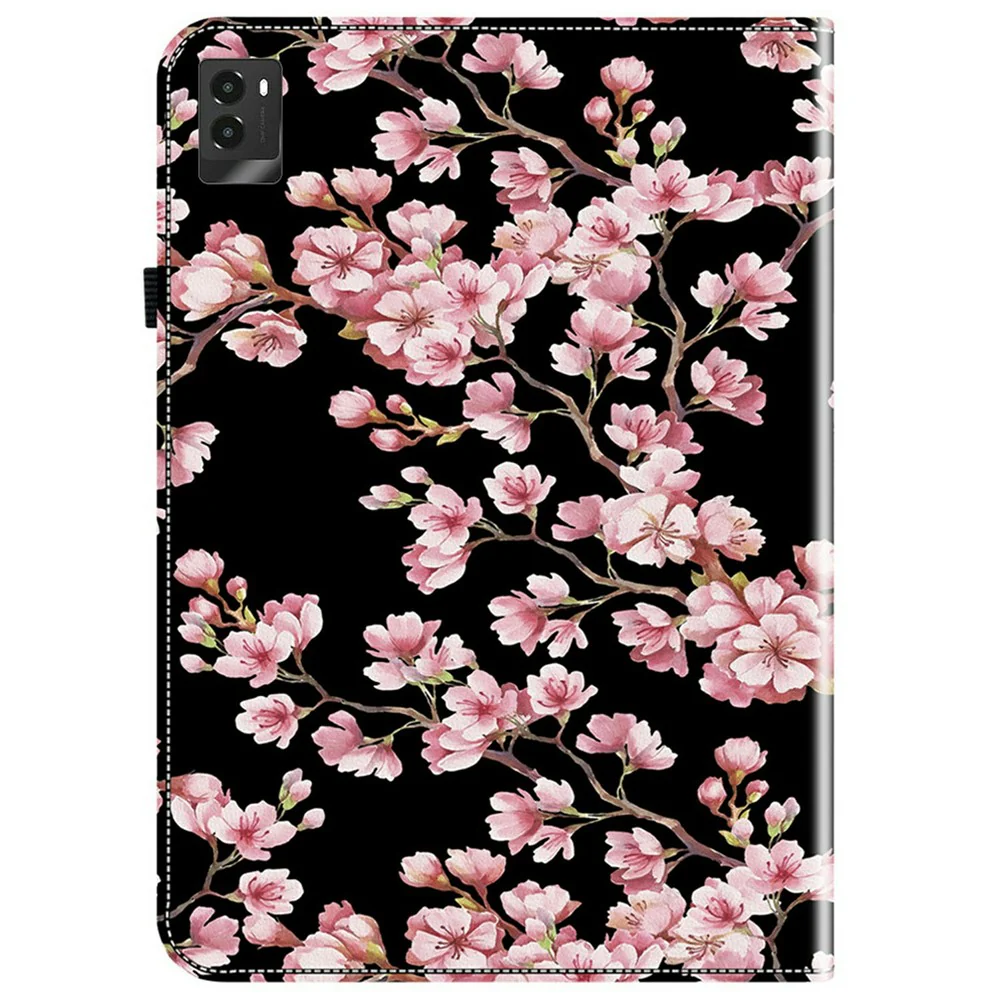 For Lenovo Legion Y700 (2025) Leather Case Pattern Printed Stand Tablet Cover with Card Slots - Plum Blossom - Image 6