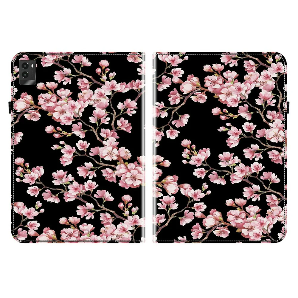 For Lenovo Legion Y700 (2025) Leather Case Pattern Printed Stand Tablet Cover with Card Slots - Plum Blossom - Image 7
