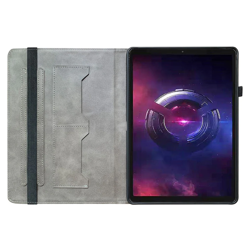 For Lenovo Legion Y700 (2025) Leather Case Pattern Printed Stand Tablet Cover with Card Slots - Sunflower - Image 3