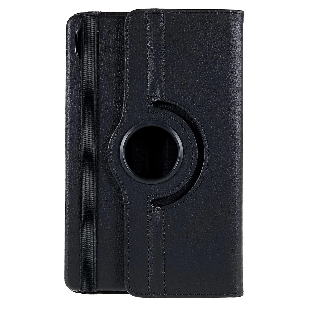 For Lenovo Legion Y700 Anti-drop Shockproof Leather Case 360-degree Rotating Protective Cover with Stand Support Horizontal/Vertical View - Black - Image 4