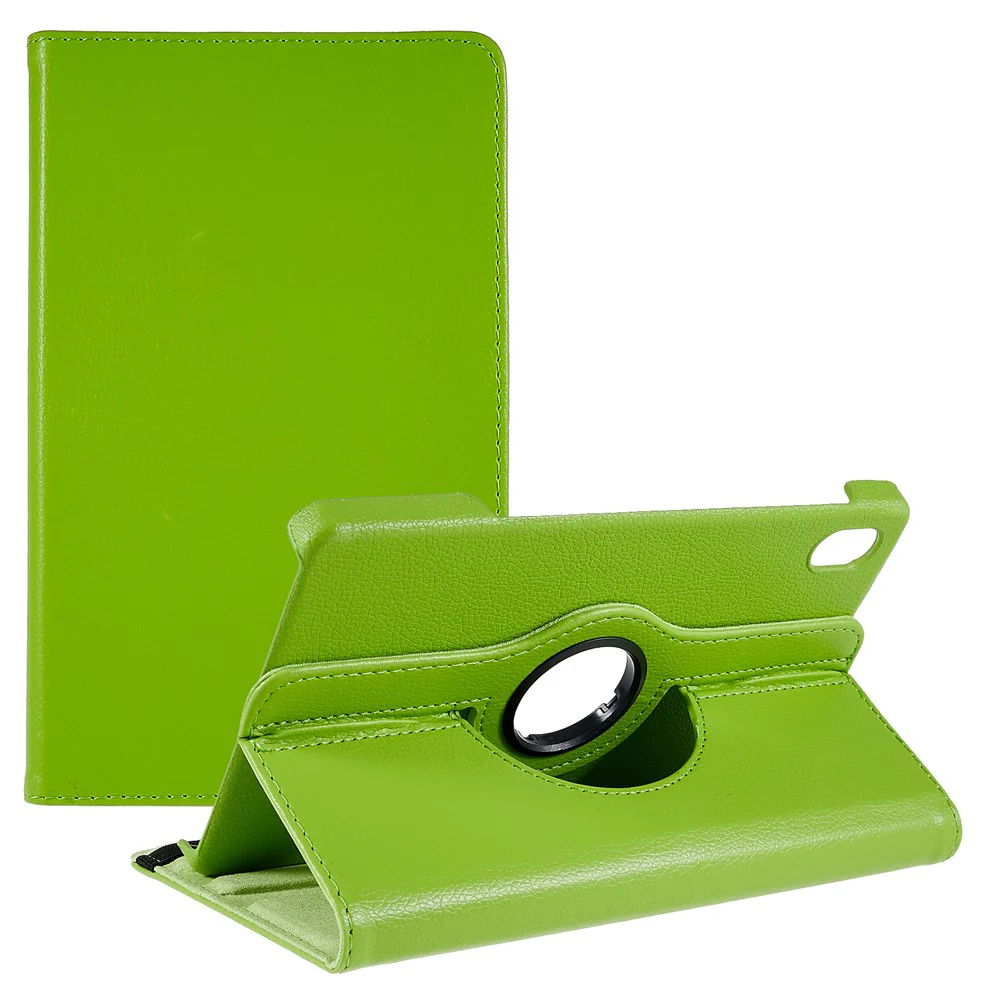 For Lenovo Legion Y700 Anti-drop Shockproof Leather Case 360-degree Rotating Protective Cover with Stand Support Horizontal/Vertical View - Green