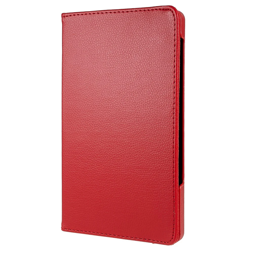 For Lenovo Legion Y700 Anti-drop Shockproof Leather Case 360-degree Rotating Protective Cover with Stand Support Horizontal/Vertical View - Red - Image 3