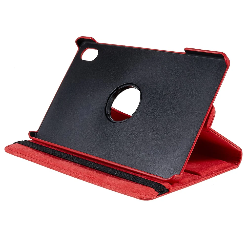 For Lenovo Legion Y700 Anti-drop Shockproof Leather Case 360-degree Rotating Protective Cover with Stand Support Horizontal/Vertical View - Red - Image 8