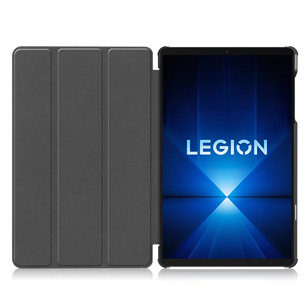 For Lenovo Legion Y700 Gen 4 Case Anti-Drop Leather Stand Tablet Cover - Black - Image 2