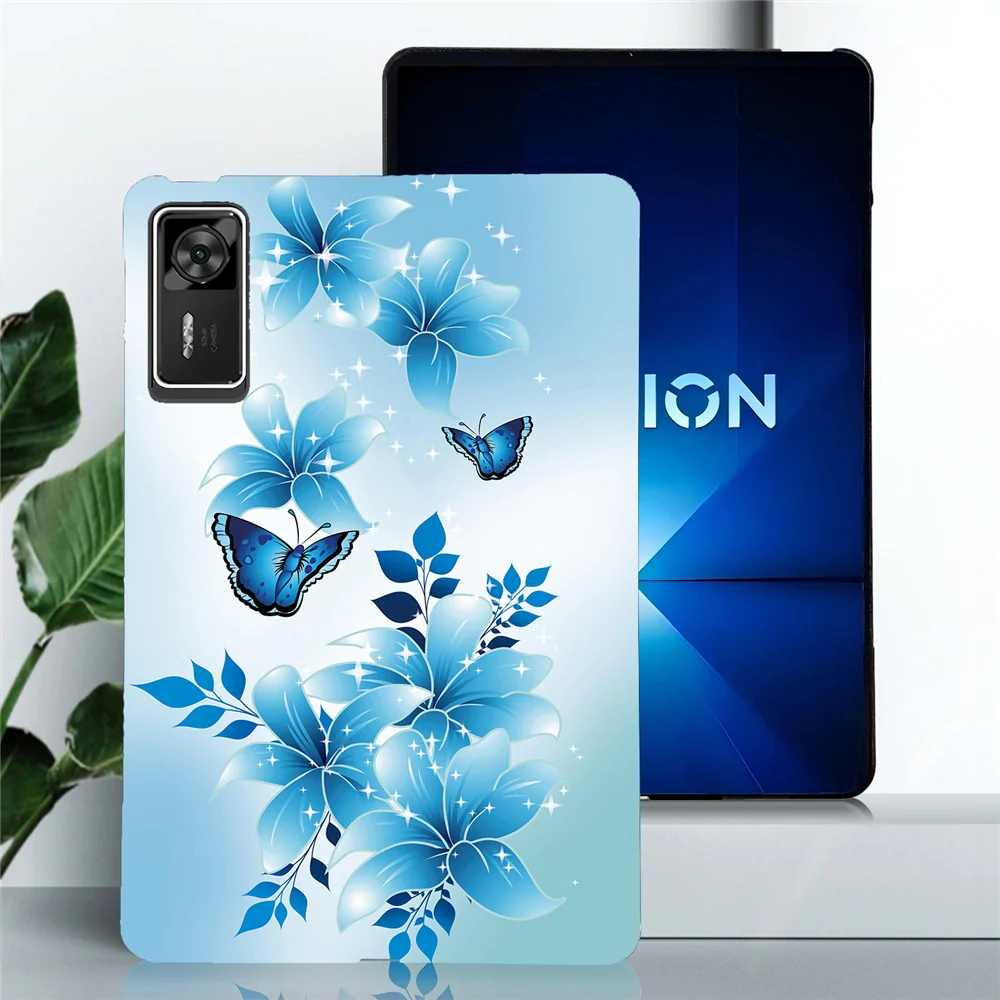 For Lenovo Legion Y700 Gen 4 Case Pattern Printing Slim Soft TPU Tablet Cover - Blue Butterfly - Image 2