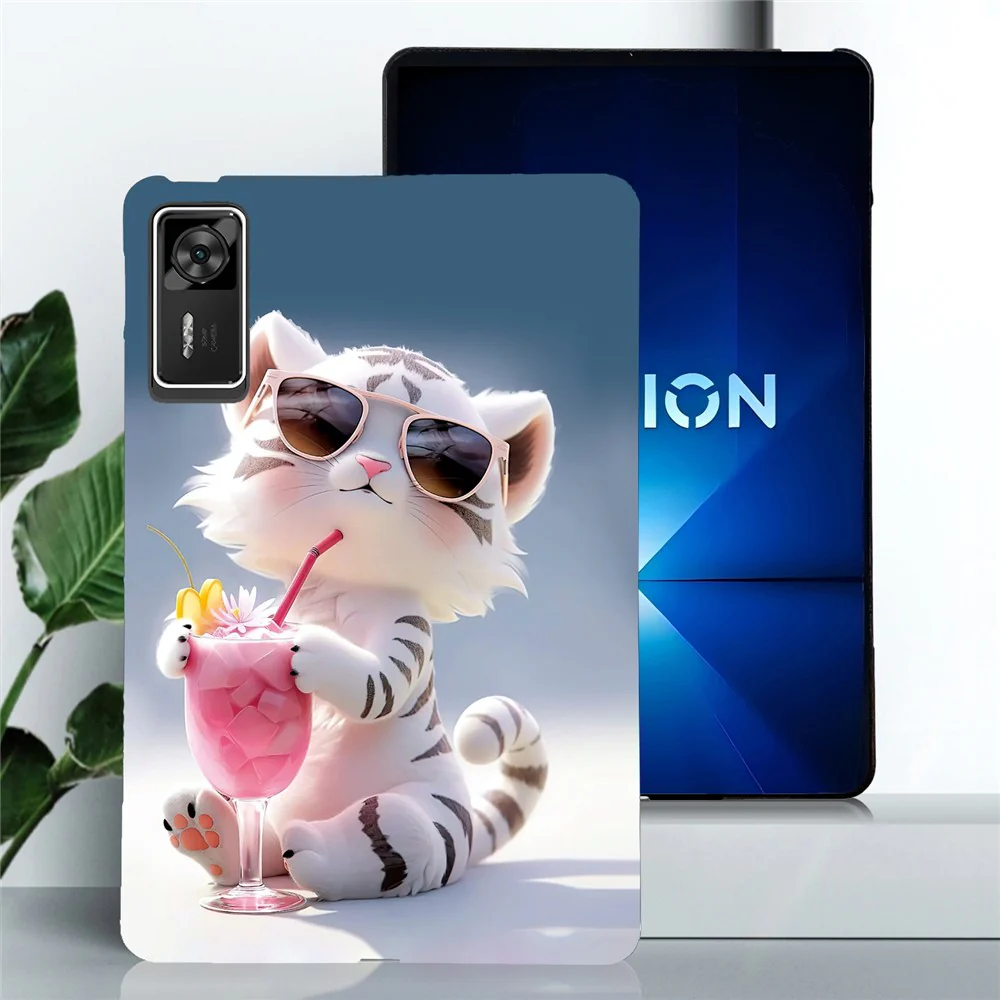For Lenovo Legion Y700 Gen 4 Case Pattern Printing Slim Soft TPU Tablet Cover - Cartoon Tiger - Image 2