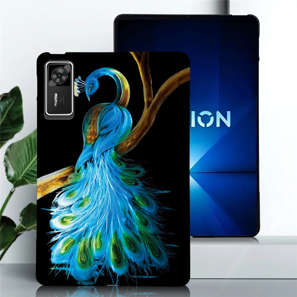For Lenovo Legion Y700 Gen 4 Case Pattern Printing Slim Soft TPU Tablet Cover - Peacock - Image 2