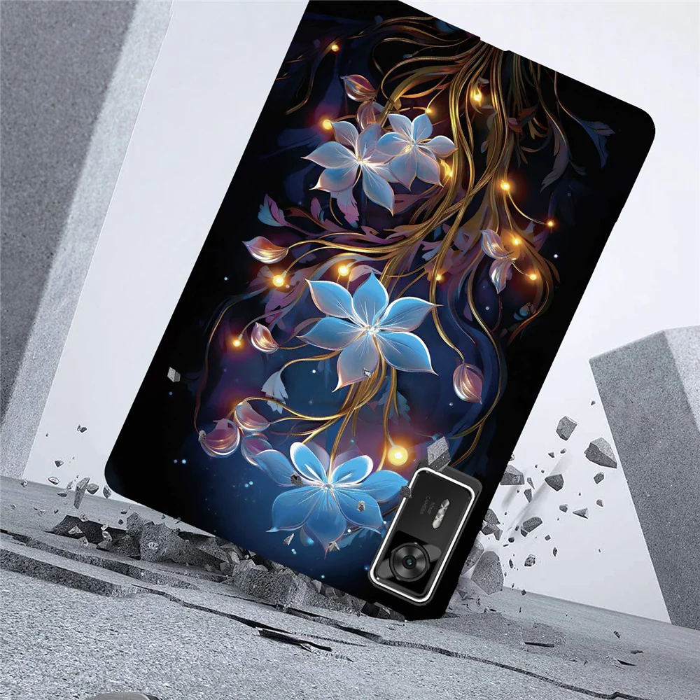 For Lenovo Legion Y700 Gen 4 Case Pattern Printing Slim Soft TPU Tablet Cover - Small Lantern Flower - Image 3