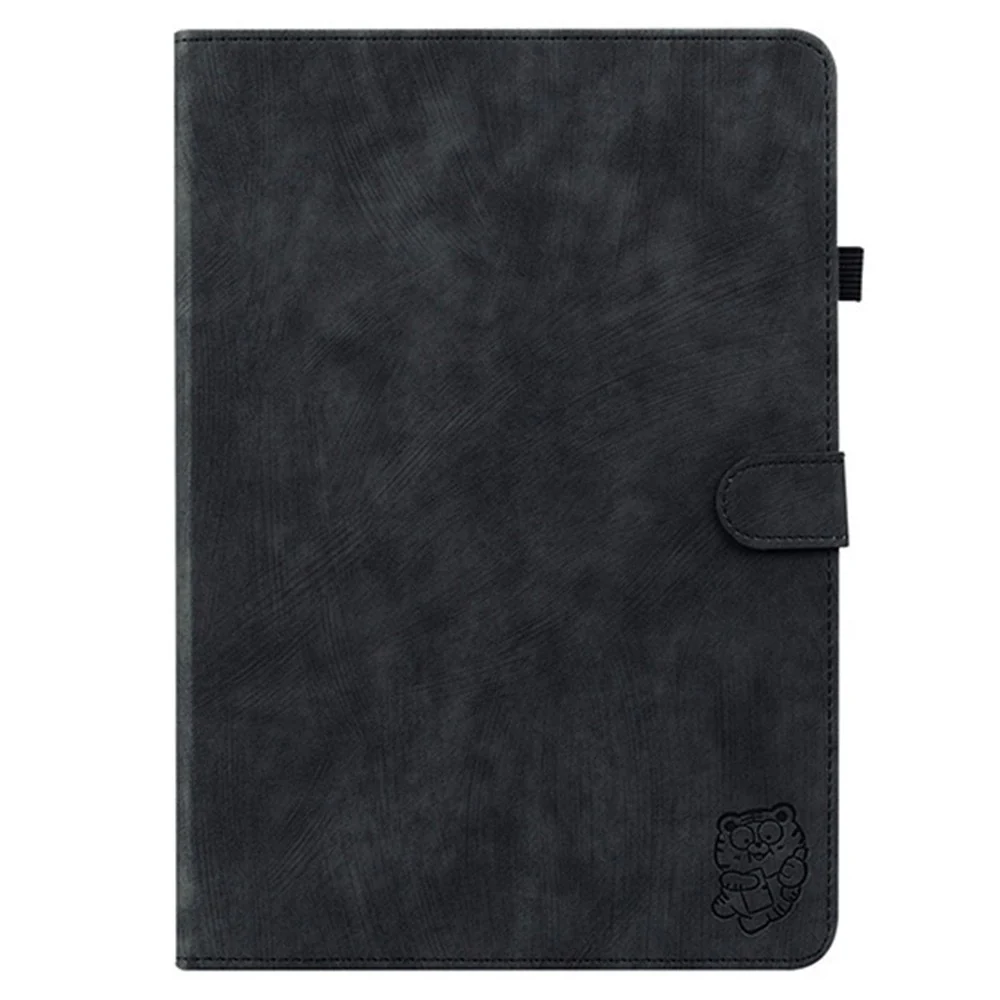For Lenovo Legion Y700 Gen 4 Case Tiger Imprint Anti-Scratch PU Leather Tablet Cover - Black - Image 6