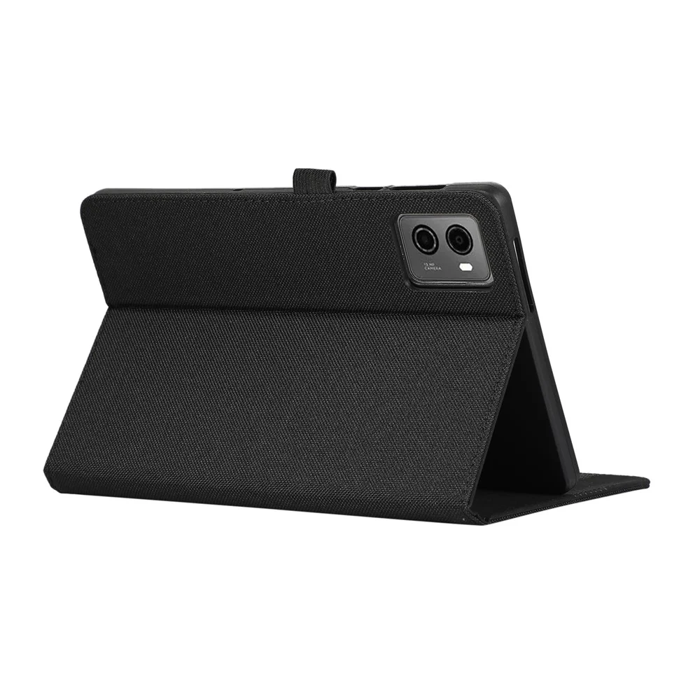 For Lenovo Legion Y700 Gen 4 Case with Stand Card Holder Cloth Texture Leather Tablet Cover - Black - Image 4