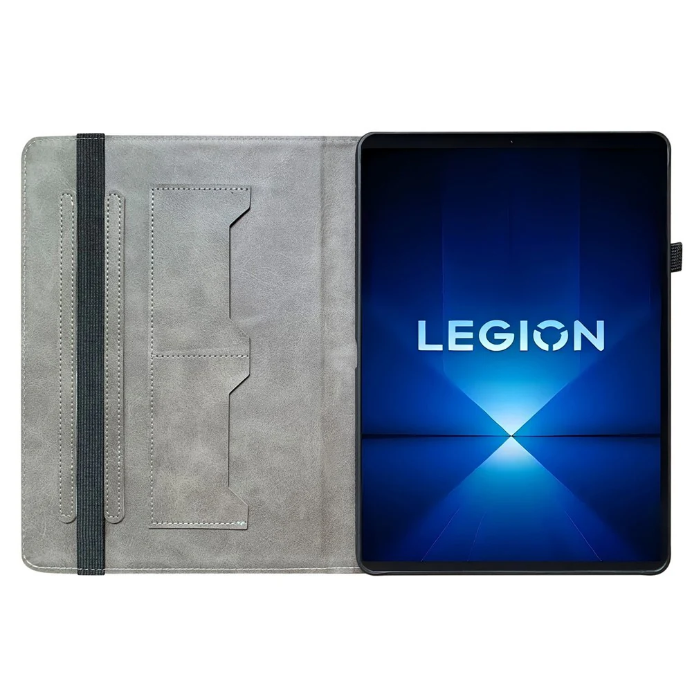 For Lenovo Legion Y700 Gen 4 Leather Case Pattern Printed Stand Tablet Cover with Card Slots - Gold Butterfly Rose - Image 4