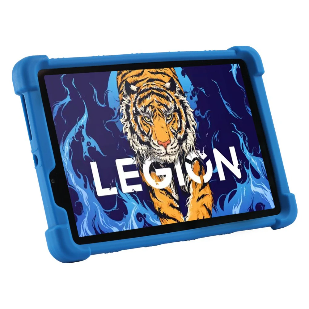 For Lenovo Legion Y700 Kickstand Soft Silicone Case Anti-Scratch Anti-Collision Tablet Cover - Camouflage - Image 4