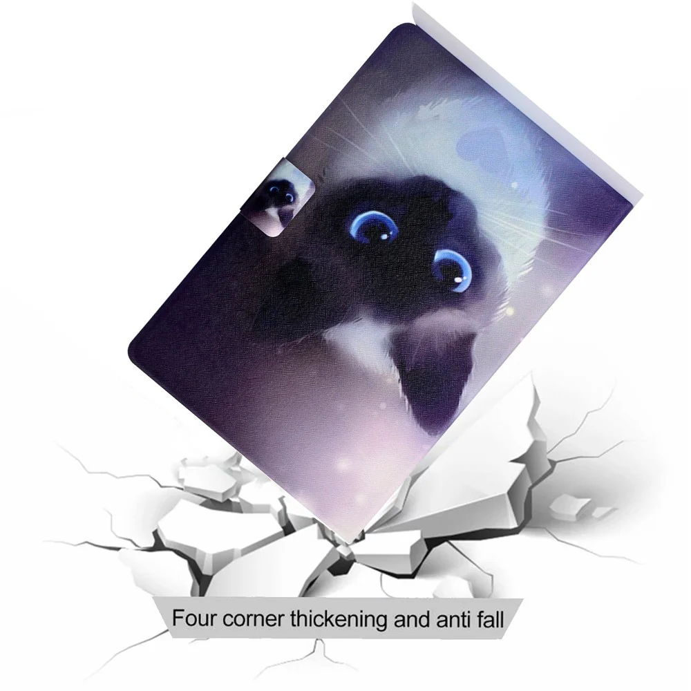 For Lenovo Legion Y700 Pattern Printing Leather Shock Proof Tablet Case Protective Cover - Cat - Image 7