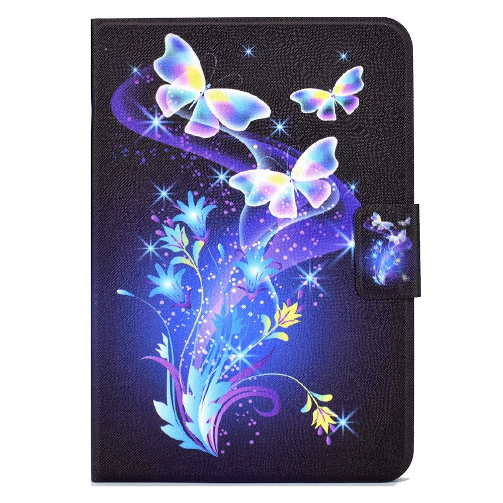 For Lenovo Legion Y700 Pattern Printing Leather Shock Proof Tablet Case Protective Cover - Flower and Butterfly - Image 2