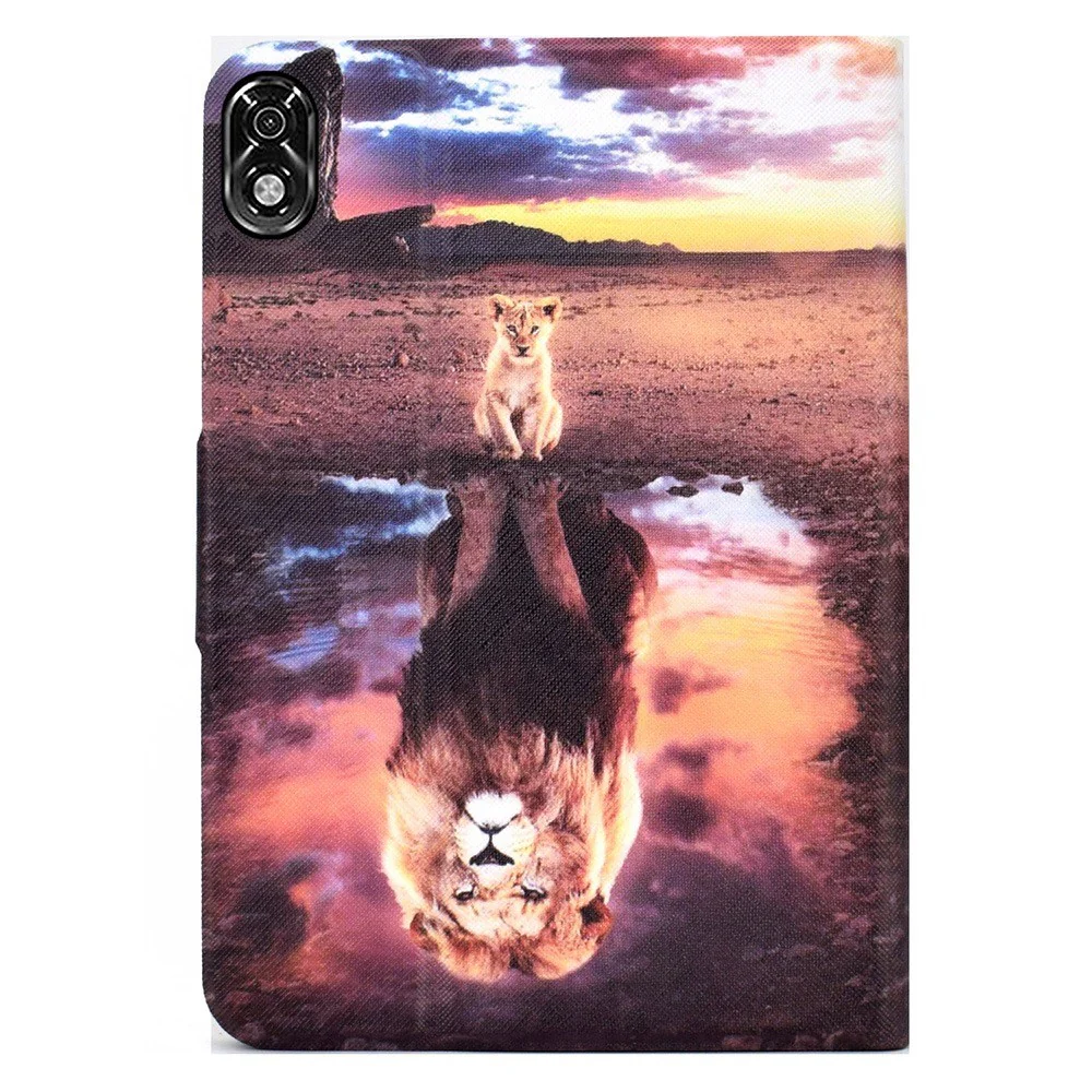 For Lenovo Legion Y700 Pattern Printing Leather Shock Proof Tablet Case Protective Cover - Lion - Image 3