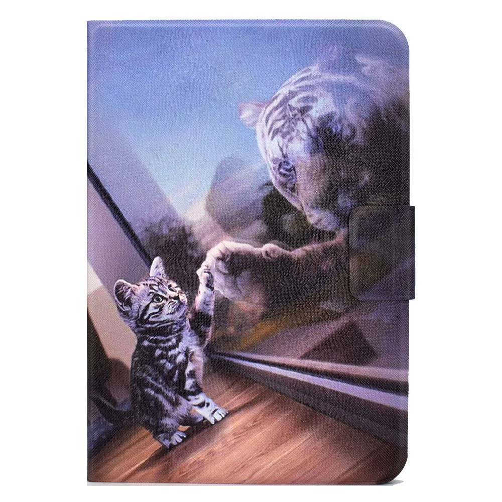 For Lenovo Legion Y700 Pattern Printing Leather Shock Proof Tablet Case Protective Cover - Tiger - Image 2