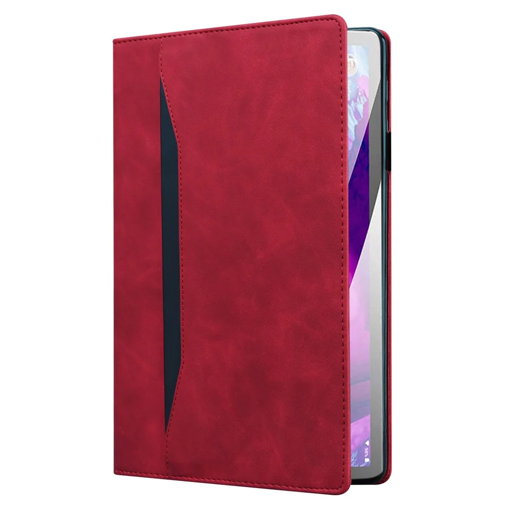 For Lenovo Pad Plus 2023 11.5-inch Business Folio Stand Wallet Case Drop-proof PU Leather Tablet Cover with Elastic Band and Pencil Holder - Red - Image 5