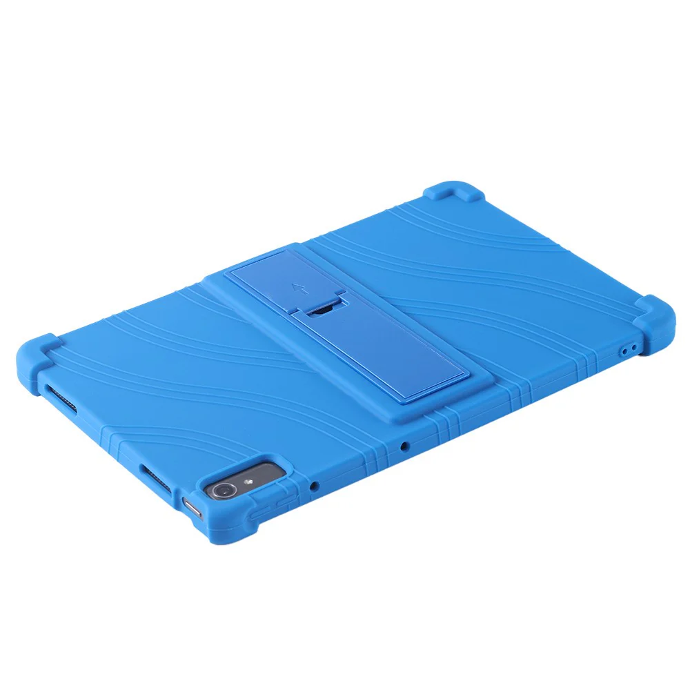 For Lenovo Pad Pro 2022 TB138FC / TB132FU Silicone Tablet Case Multi-Angle Kickstand Protective Cover - Purple - Image 6
