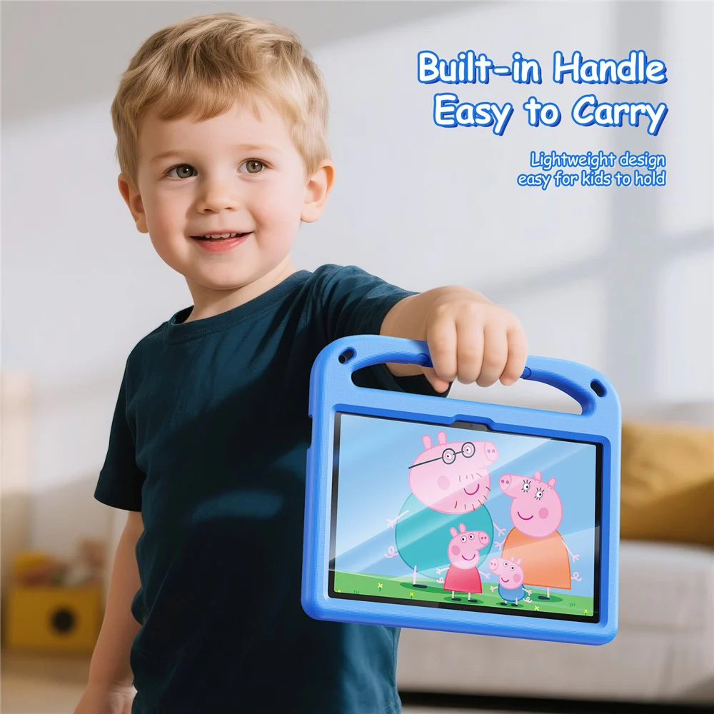 For Lenovo Tab 10.1 (2025) / Lenovo Tab K10 (2nd Gen) Tablet Case with Kickstand DUX DUCIS Puff Series EVA Kids Shockproof Cover - Blue - Image 6