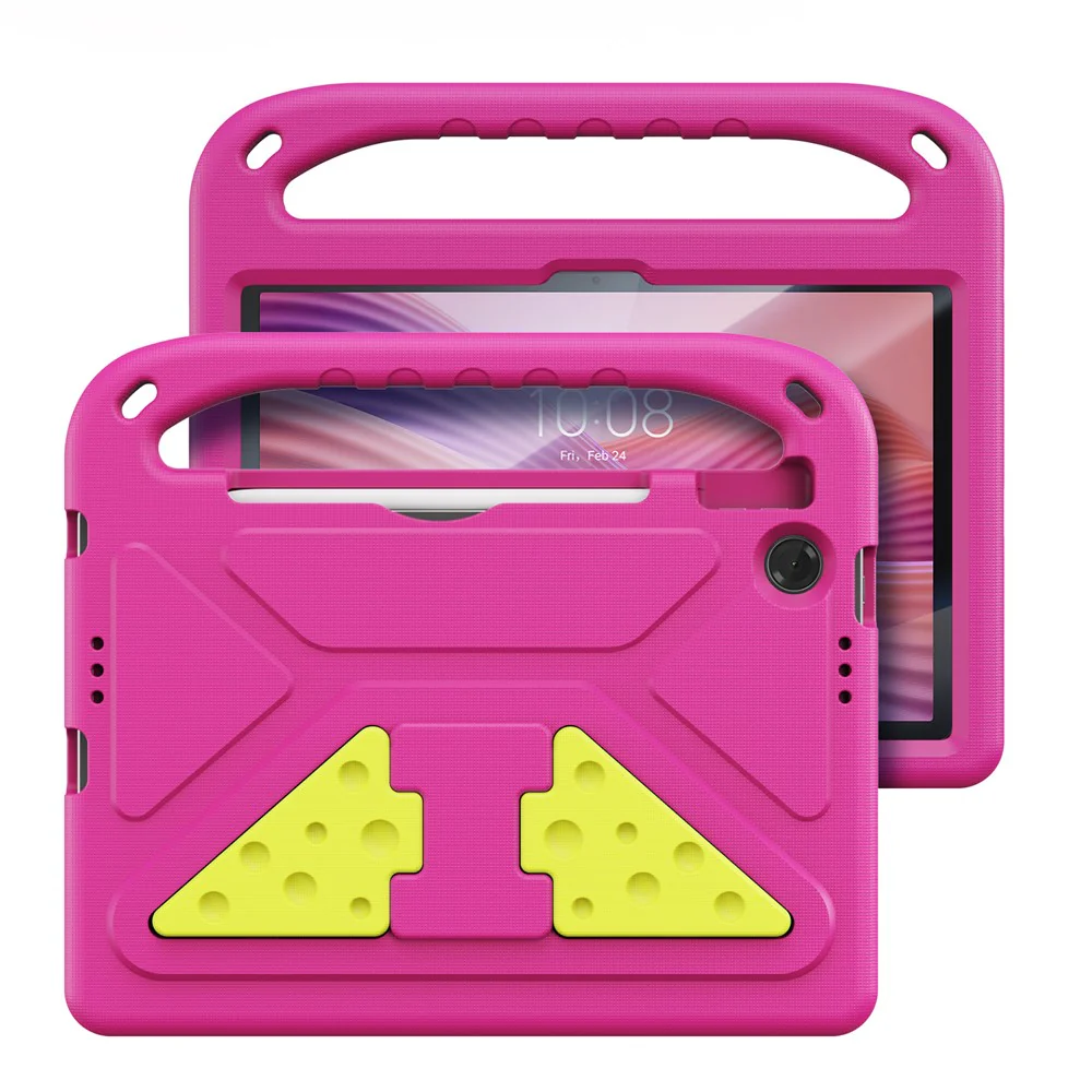 For Lenovo Tab 10.1 (2025) / Lenovo Tab K10 (2nd Gen) Tablet Case with Kickstand DUX DUCIS Puff Series EVA Kids Shockproof Cover - Pink - Image 2