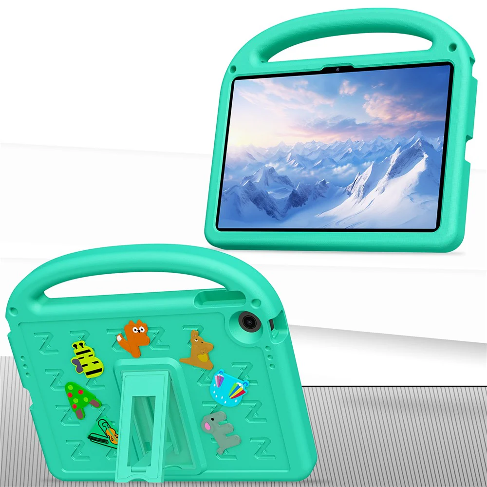 For Lenovo Tab 10.1 (2025) TB-311XU / Tab TB311FU Kickstand Case EVA + PC Tablet Protection Cover with Shoulder Strap - Green - Image 5