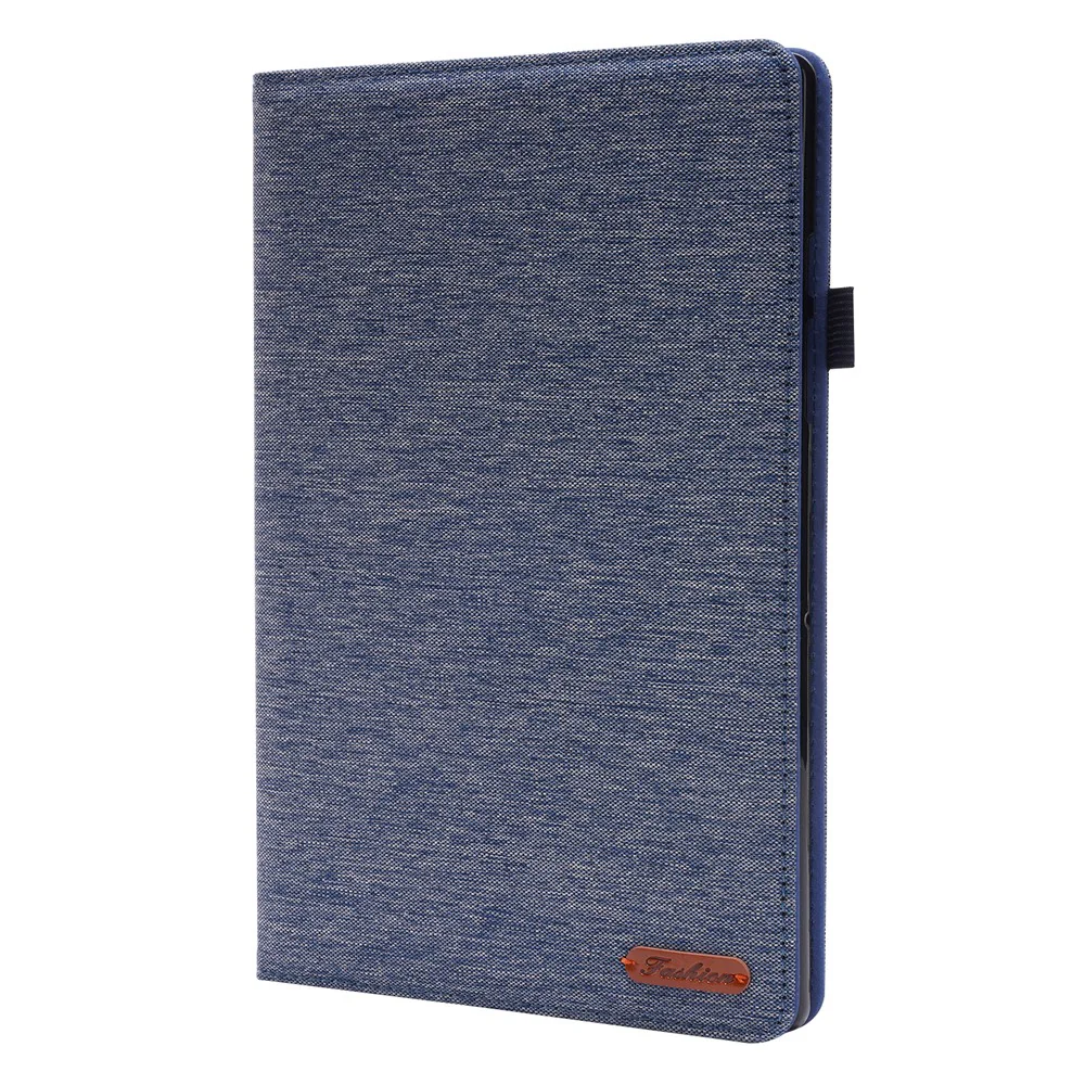For Lenovo Tab 10.1 (2025) TB-311XU / Tab TB311FU Leather Case Card Holder Cloth Texture Tablet Stand Cover - Blue - Image 5