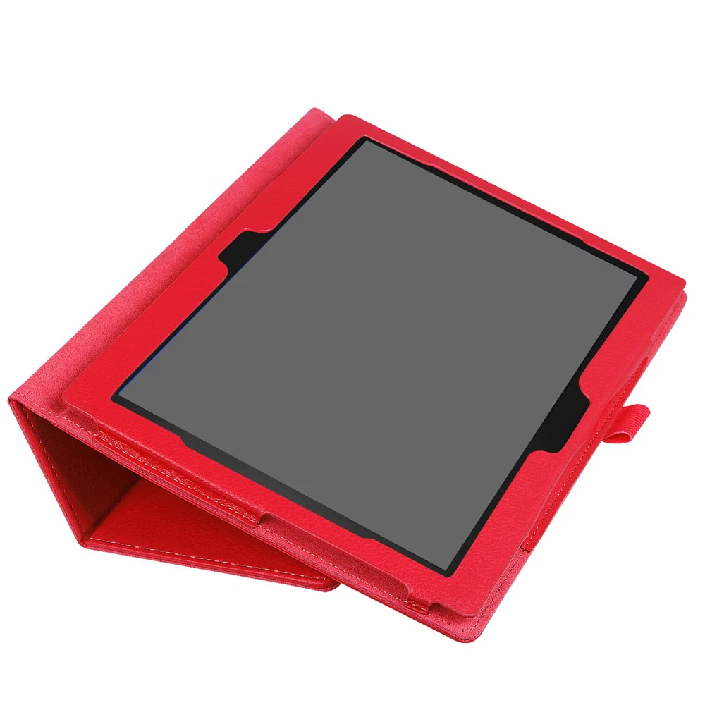 For Lenovo Tab 4 10 Plus / Tab 4 10 Litchi Skin Universal PU Leather Stand Case - Red - Image 6
