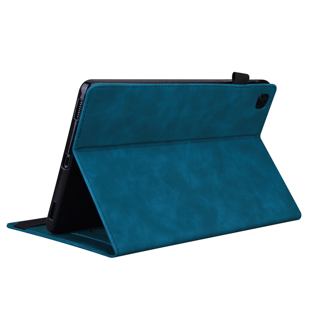 For Lenovo Tab K10C / Tab E10C Case PU Leather Protective Folio Tablet Cover with Card Holder - Blue - Image 4