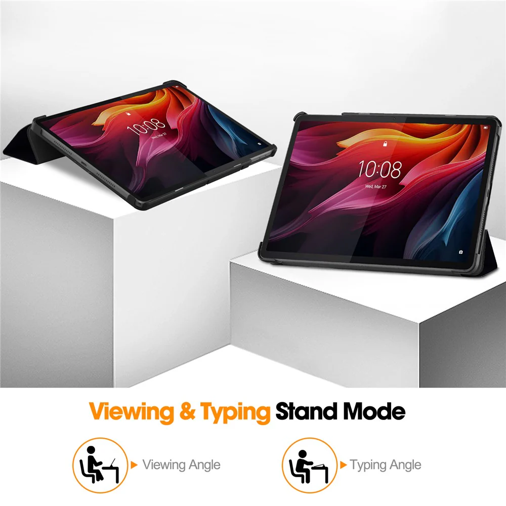 For Lenovo Tab K11 Plus Case Pattern Print Leather Tablet Cover with Stand - Don't Touch Me - Image 4